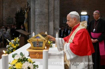Visite pastorale à Pavie : Célébration de la Parole et vénération des reliques de saint Augustin, 21 juin 2026 © Vatican Media