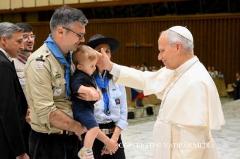 Discours du pape Léon XIV Aux membres de l'Association italienne guides et scouts d'Europe catholiques, 1er juin 2026 © Vatican Media 
