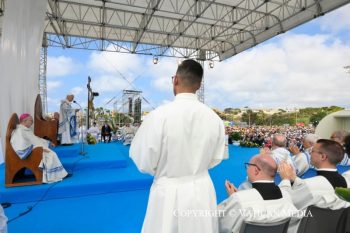 Visite pastorale du Pape Léon XIV à Lampedusa, 4 juillet 2026 © Vatican Media