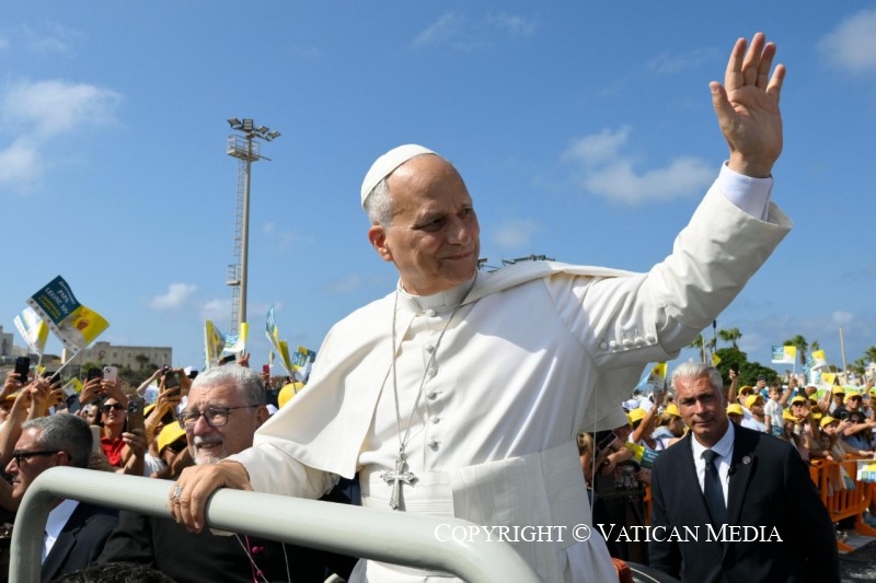 Visite pastorale du Pape Léon XIV à Lampedusa, 4 juillet 2026 © Vatican Media