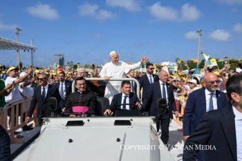 Visite pastorale du Pape Léon XIV à Lampedusa, 4 juillet 2026 © Vatican Media