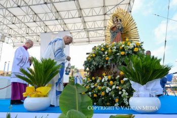 Visite pastorale du Pape Léon XIV à Lampedusa, 4 juillet 2026 © Vatican Media