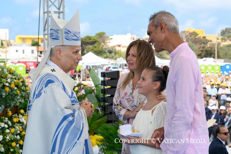 Visite pastorale du Pape Léon XIV à Lampedusa, 4 juillet 2026 © Vatican Media