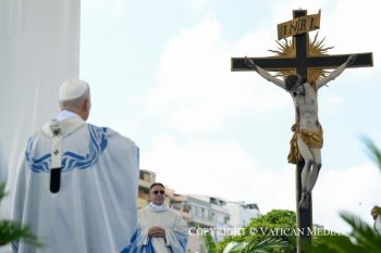 Visite pastorale du Pape Léon XIV à Lampedusa, 4 juillet 2026 © Vatican Media