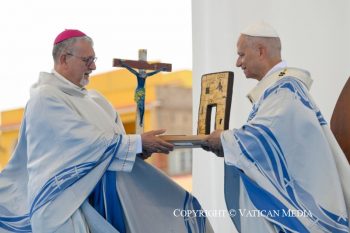 Visite pastorale du Pape Léon XIV à Lampedusa, 4 juillet 2026 © Vatican Media
