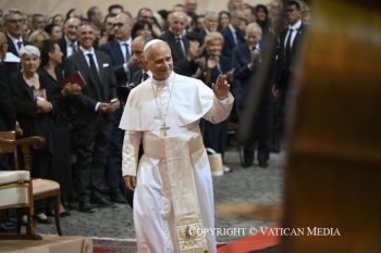 Concert en l’honneur du Saint-Père Léon XIV dans la Cour du Palais apostolique de Castel Gandolfo, 18 juillet 2026 © Vatican Media