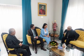 La réunion s'est tenue au siège de la CEP et était présidée par Mgr Carlos García Camader © Conférence épiscopale péruvienne