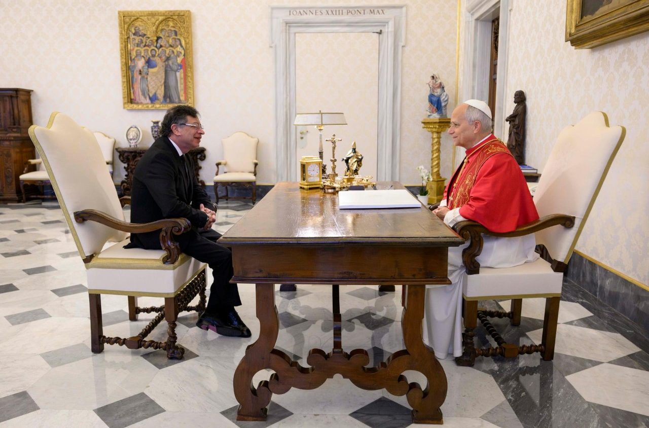 Le Saint-Père s'entretient avec le chef de l'État colombien, 2 juillet 2026 © Vatican Media