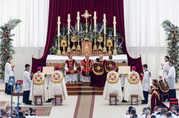 Messe d'ordination épiscopale à la Fraternité Saint-Pie X, sans mandat pontifical, ce mercredi 1er juillet 2026.  (ANSA)