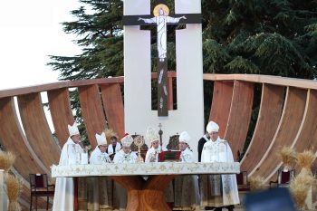 A view of the solemn Mass presided over by Cardinal Bechara Boutros Rai on July 25, 2026, for the beatification of Patriarch Elias Hoyek. | Credit: Photo courtesy of Maronite Patriarchate/ACI MENA