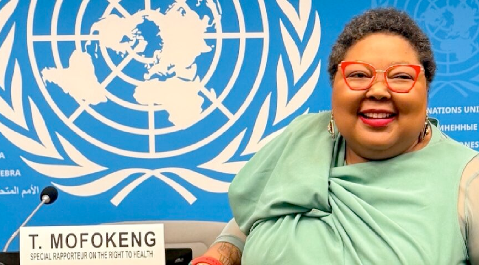 Le Dr Tlaleng Mofokeng, qui exerçait auparavant en tant que praticienne de l’avortement en Afrique du Sud, a intitulé son rapport « La santé, vecteur de dignité » © C-Fam