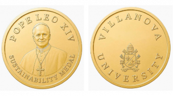 Cette médaille vise à rendre hommage à ceux qui, par leur travail, font preuve d'une vision globale du développement durable © Université de Villanova