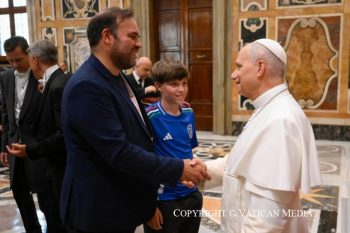 Audience aux membres de l'« Institut international des sciences administratives » 28 août 2026 © Vatican Media