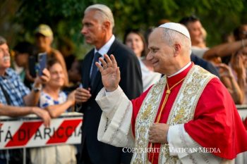 Léon XIV a célébrée la messe de la « Madone du Lac », samedi 29 août à Castel Gandolfo © Vatican Media
