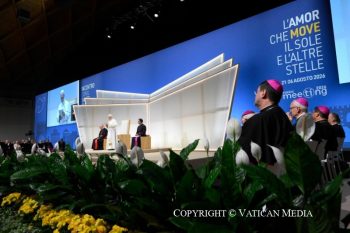 Discours du Saint-Père aux participants au 47e Meeting pour l'amitié entre les peuples à Rimini, 22 août 2026 © Vatican Media