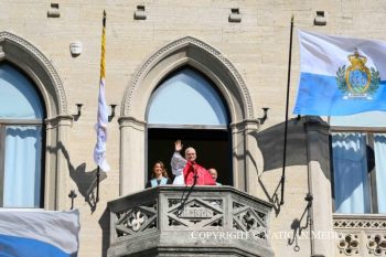 Visite pastorale en République de Saint-Marin : Discours aux autorités et à la société civile, 22 août 2026 © Vatican Media 