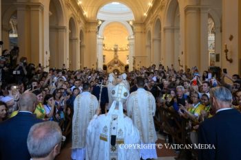 Messe de la Transfiguration présidée par le pape Léon XIVà la basilique Sainte-Marie-des-Anges d'Assise, le 6 août 2026 © Vatican Media