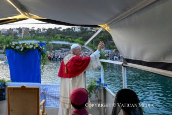 Léon XIV a célébrée la messe de la « Madone du Lac », samedi 29 août à Castel Gandolfo © Vatican Media

