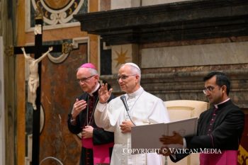 Audience aux membres de l'« Institut international des sciences administratives » 28 août 2026 © Vatican Media
