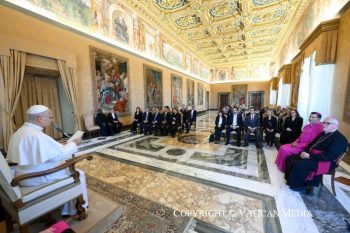 Audience aux participants à la rencontre organisée par la Commission pontificale pour l'Amérique latine sur les situations d'addiction en Amérique latine, 27 août 2026 © Vatican Media