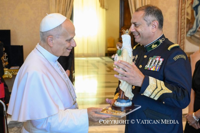 Discours du Saint-Père à la Délégation de l’Ordinariat militaire pour le Portugal, 24 août 2026 © Vatican Media