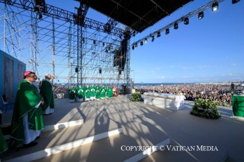Messe lors de la visite pastorale du Saint-Père à Rimini 22 août 2026 © Vatican Media 