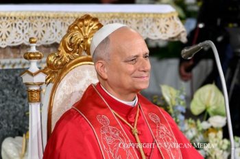 Discours du Saint-Père à la communauté ecclésiale lors de sa visite pastorale en République de Saint-Marin, 22 août 2026 © Vatican Media