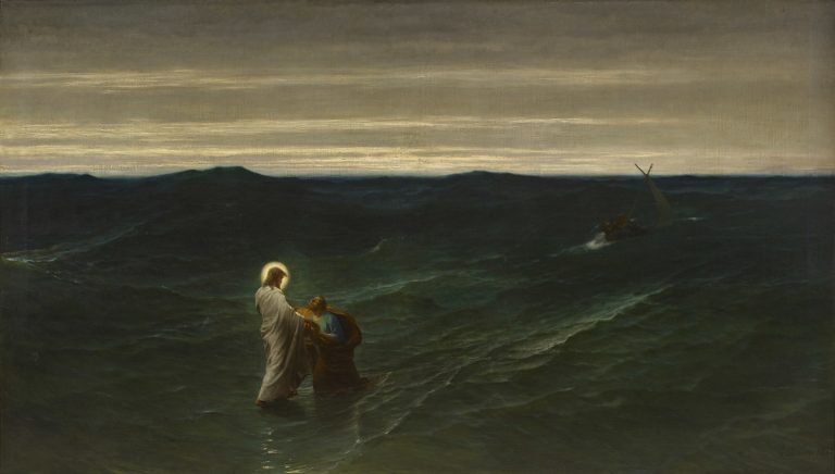 « Jésus et Pierre sur l'eau », de Gustave Brion © Wikimedia
