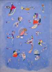 Wassili Kandinsky, Bleu de Ciel – évoquant les audaces dissonantes d’une musique sacrée « moderne » © Wikimedia
