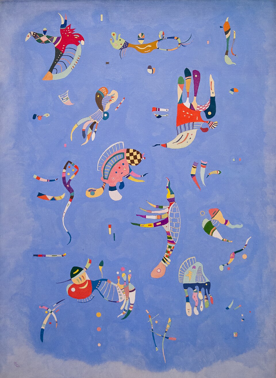 Wassili Kandinsky, Bleu de Ciel – évoquant les audaces dissonantes d’une musique sacrée « moderne » © Wikimedia