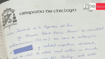 Ces documents révèlent une facette de sa vie qui n’a jamais été purement administrative © Captura TV Perú Noticies