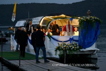 Léon XIV a célébrée la messe de la « Madone du Lac », samedi 29 août à Castel Gandolfo © Vatican Media
