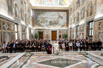 Discours du Saint-Père aux Membres de la Fondation Marsodeto (Tolède-Espagne), 24 août 2026 © Vatican Media
