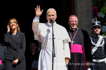 Discours du Saint-Père à la communauté ecclésiale lors de sa visite pastorale en République de Saint-Marin, 22 août 2026 © Vatican Media