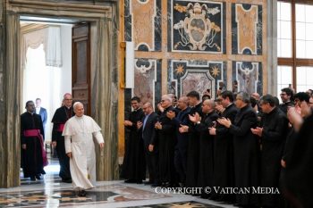 Discours du Pape Léon XVI aux séminaristes du Séminaire pontifical régional des Pouilles « Pie XI » de Molfetta et du Séminaire épiscopal d’Aversa, 3 septembre 2025 © Vatican Media