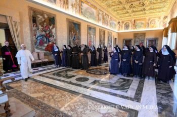 Rencontre avec les participants à l'Assemblée de la Fédération des Clarisses capucines d'Italie, 21 septembre 2026
 © Vatican Media