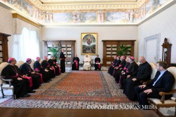 Discours du Pape Léon XVI aux membres de la Conférence épiscopale latine des régions arabes (CELRA), 3 septembre 2025 © Vatican Media
