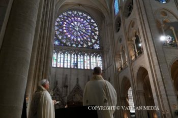 Homélie du pape Léon XIV lors de la célébration des vêpres avec les évêques, les prêtres, les diacres, les personnes consacrées et les séminaristes, 25 septembre 2026 © Vatican Media