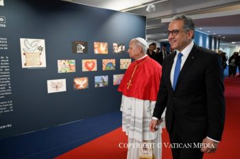 Visite à l'Organisation des Nations Unies pour l'éducation, la science et la culture (UNESCO), 25 septembre 2026 © Vatican Media
