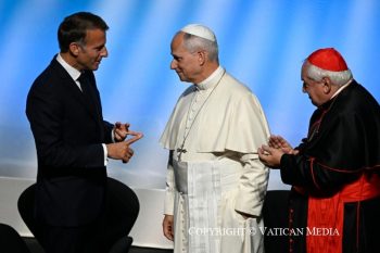 Discours du Saint-Père lors de la rencontre « Aux racines de l’Europe pour la paix et l’unité » au Centre des Congrès Robert Schuman à Metz, 28 septembre 2026 © Vatican Media