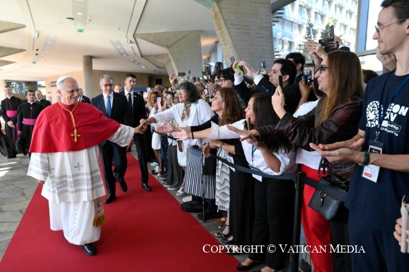 Visite à l'Organisation des Nations Unies pour l'éducation, la science et la culture (UNESCO), 25 septembre 2026 © Vatican Media