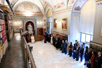 Visite de la Bibliothèque apostolique vaticane et inauguration du cycle d'expositions « Catastrophe et merveille », 14 septembre 12 septembre 2026 © Vatican Media
