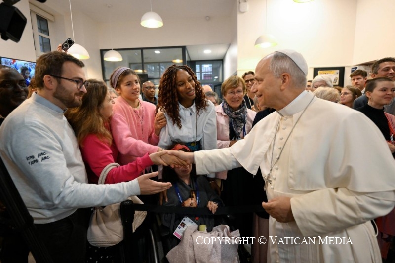 Visite au Centre d’accompagnement et d’intégration sociale Maison Bakhita, 26 septembre © Vatican Media