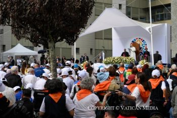 Rencontre avec les animateurs et les personnes accueillies par l'Accueil Notre-Dame, 27 septembre 2026 © Vatican Media
