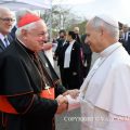 S. Ém. le Cardinal Jean-Marc Aveline accueille le pape Léon XIV à Metz