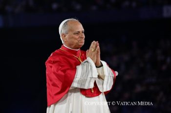 Veillée de prière et dialogue du pape avec les jeunes au Stade de France, 25 septembre 2026 © Vatican Media
