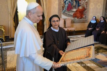Rencontre avec les participants à l'Assemblée de la Fédération des Clarisses capucines d'Italie, 21 septembre 2026
 © Vatican Media