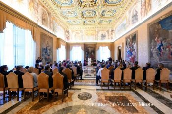 Discours du Saint-Père aux participants à la Rencontre « Fratelli tutti : dialogue socio-environnemental Nord-Sud », 12 septembre 2026 © Vatican Media
