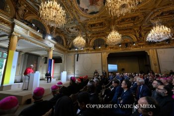Rencontre avec les autorités, la société civile et le corps diplomatique, 25 septembre 2026 © Vatican Media
