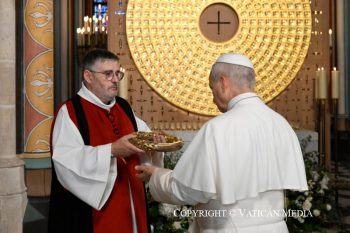 Homélie du pape Léon XIV lors de la célébration des vêpres avec les évêques, les prêtres, les diacres, les personnes consacrées et les séminaristes, 25 septembre 2026 © Vatican Media 